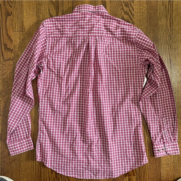 Wrangler Riata Boys Button Down Collar Red White Plaid Long Sleeve Size XXL - Picture 2 of 8